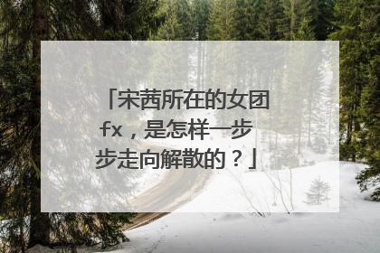 宋茜所在的女团fx,是怎样一步步走向解散的?