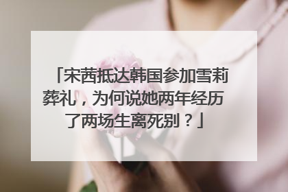 宋茜抵达韩国参加雪莉葬礼,为何说她两年经历了两场生离死别?