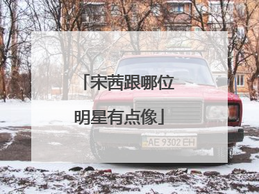 宋茜跟哪位明星有点像