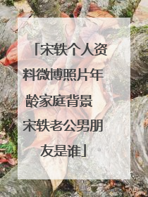 宋轶个人资料微博照片年龄家庭背景 宋轶老公男朋友是谁