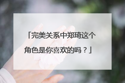 完美关系中郑琦这个角色是你喜欢的吗？