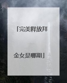 完美释放拜金女是哪期