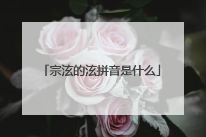 宗泫的泫拼音是什么