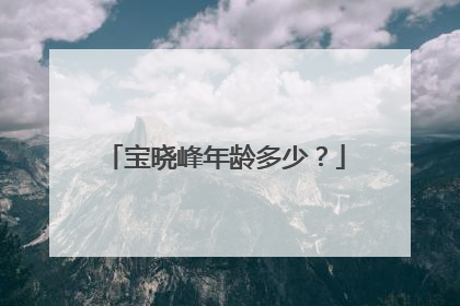 宝晓峰年龄多少？