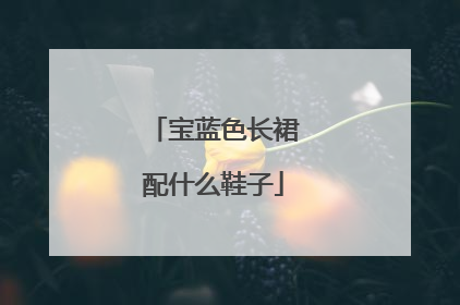 宝蓝色长裙配什么鞋子