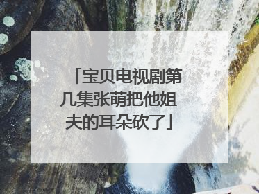 宝贝电视剧第几集张萌把他姐夫的耳朵砍了
