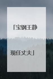 宝钢王静现任丈夫