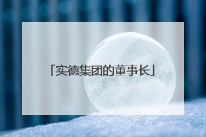 实德集团的董事长