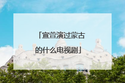宣萱演过蒙古的什么电视剧