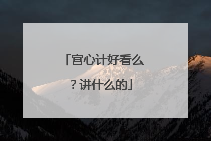 宫心计好看么？讲什么的