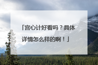 宫心计好看吗？具体详情怎么样的啊！