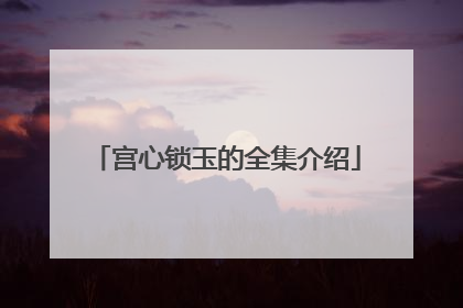 宫心锁玉的全集介绍