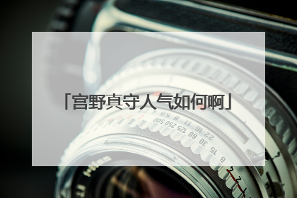 宫野真守人气如何啊