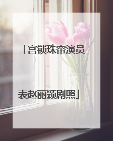 宫锁珠帘演员表赵丽颖剧照