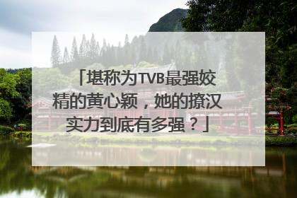 堪称为TVB最强姣精的黄心颖,她的撩汉实力到底有多强?