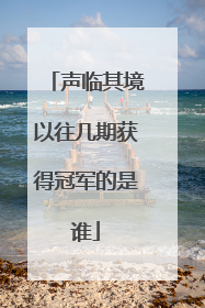 声临其境以往几期获得冠军的是谁