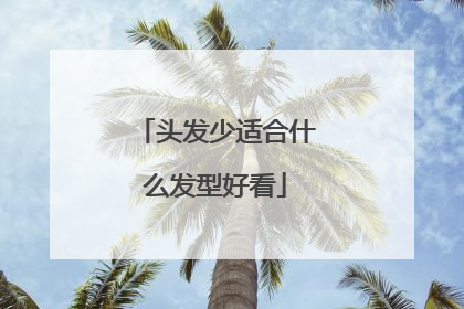 头发少适合什么发型好看