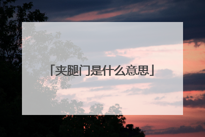 夹腿门是什么意思