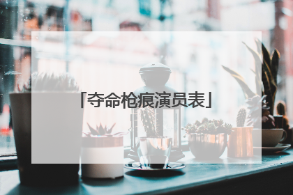 夺命枪痕演员表