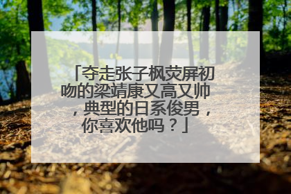 夺走张子枫荧屏初吻的梁靖康又高又帅，典型的日系俊男，你喜欢他吗？
