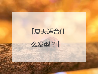 夏天适合什么发型？