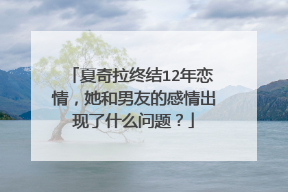 夏奇拉终结12年恋情，她和男友的感情出现了什么问题？