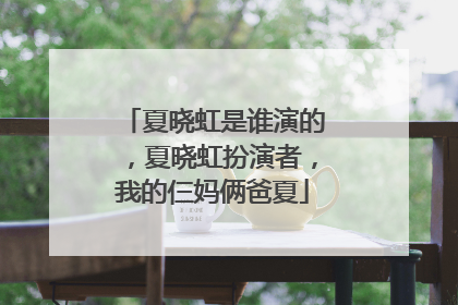 夏晓虹是谁演的，夏晓虹扮演者，我的仨妈俩爸夏