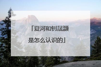 夏河和钊晟灏是怎么认识的