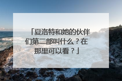 夏洛特和她的伙伴们第二部叫什么？在那里可以看？