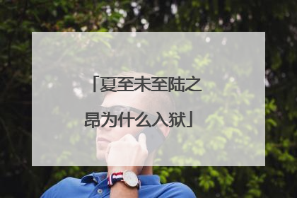 夏至未至陆之昂为什么入狱