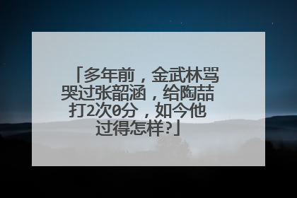 多年前,金武林骂哭过张韶涵,给陶喆打2次0分,如今他过得怎样?
