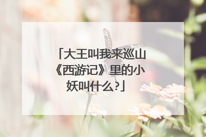 大王叫我来巡山《西游记》里的小妖叫什么?