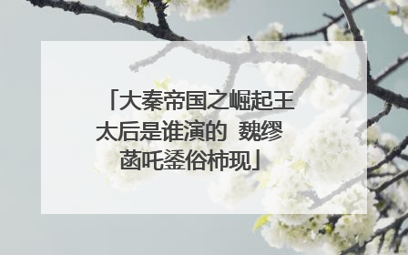 大秦帝国之崛起王太后是谁演的 魏缪菡吒鋈俗柿现