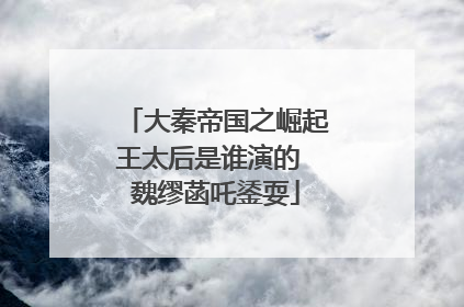 大秦帝国之崛起王太后是谁演的 魏缪菡吒鋈耍