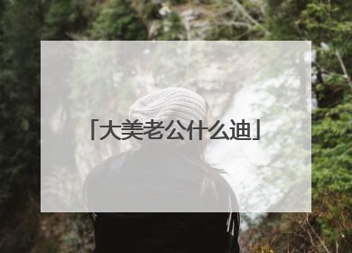 大美老公什么迪