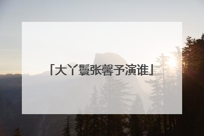 大丫鬟张馨予演谁