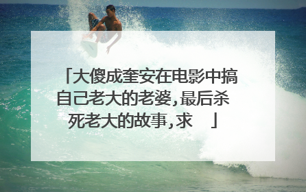 大傻成奎安在电影中搞自己老大的老婆,最后杀死老大的故事,求��