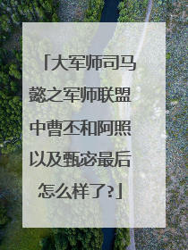 大军师司马懿之军师联盟中曹丕和阿照以及甄宓最后怎么样了?