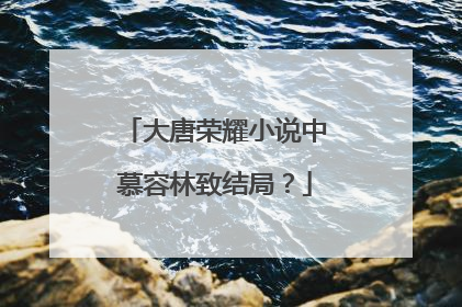 大唐荣耀小说中慕容林致结局?