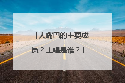 大嘴巴的主要成员?主唱是谁?