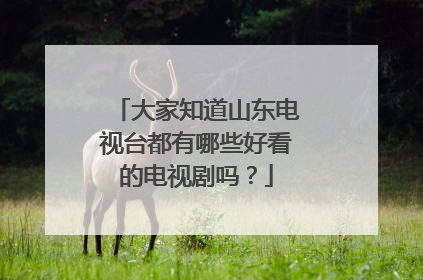 大家知道山东电视台都有哪些好看的电视剧吗?