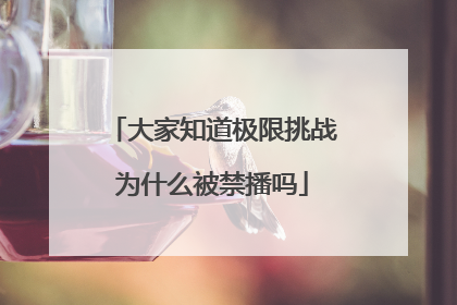 大家知道极限挑战为什么被禁播吗