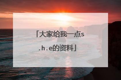 大家给我一点s.h.e的资料
