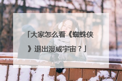 大家怎么看《蜘蛛侠》退出漫威宇宙？