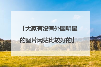 大家有没有外国明星的图片网站比较好的