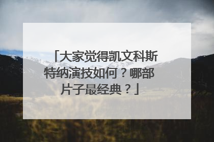 大家觉得凯文科斯特纳演技如何?哪部片子最经典?