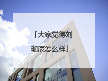 大家觉得刘珈辰怎么样