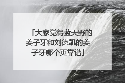 大家觉得蓝天野的姜子牙和刘德凯的姜子牙哪个更靠谱