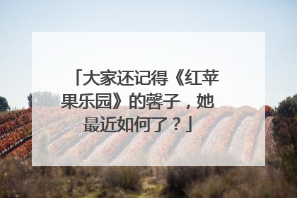 大家还记得《红苹果乐园》的馨子，她最近如何了？