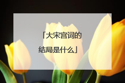 大宋宫词的结局是什么